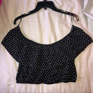 Express Off the Shoulder Crop Top